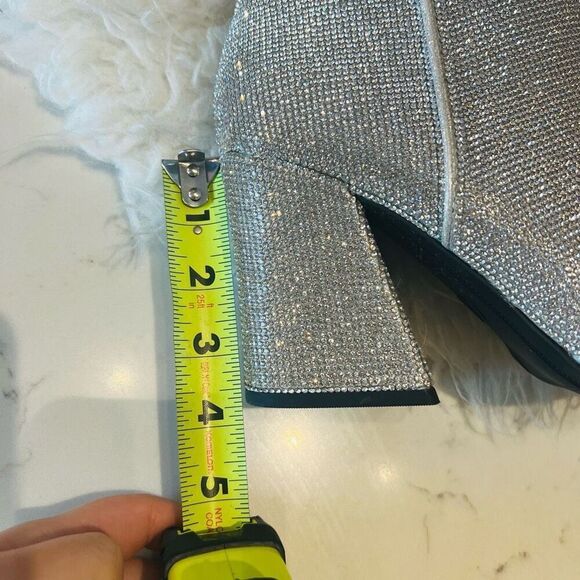 Sparkling boots, booties for party concert chunky heel 9 - Picture 3 of 13